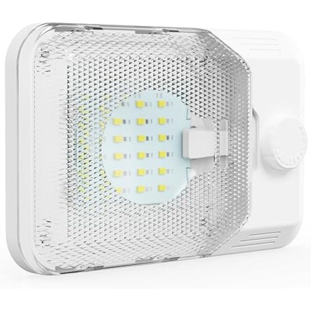 RVGUARD 12V LED RV Ceiling Dome Lights 5 Pack White Adjustable Brightness